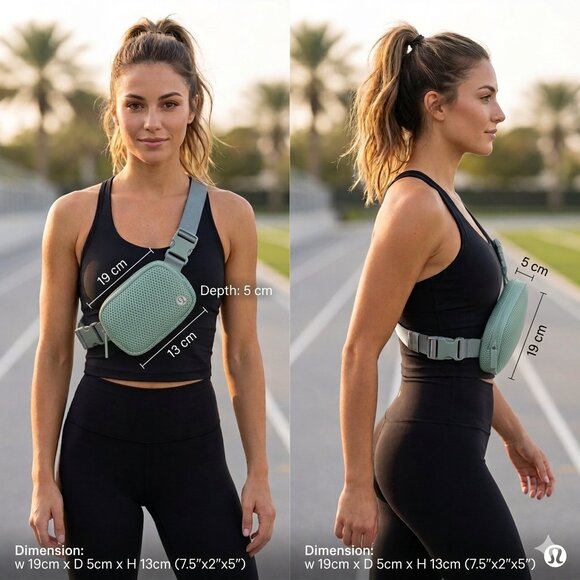 Lululemon Everywhere Belt Bag Handbags - NEW Lululemon Everywhere Belt Bag / Crossbody Bag Nano Knit Mesh - Mint Green